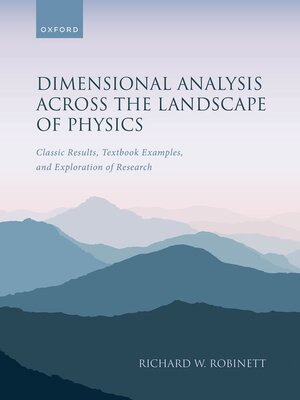 cover image of Dimensional Analysis Across the Landscape of Physics